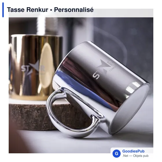 Tasse personnalisable en céramique Renkur avec logo - Image 8