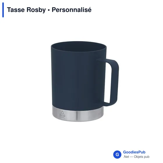 Tasse personnalisable en PP recyclé avec logo - Tasse Rosby - Image 3