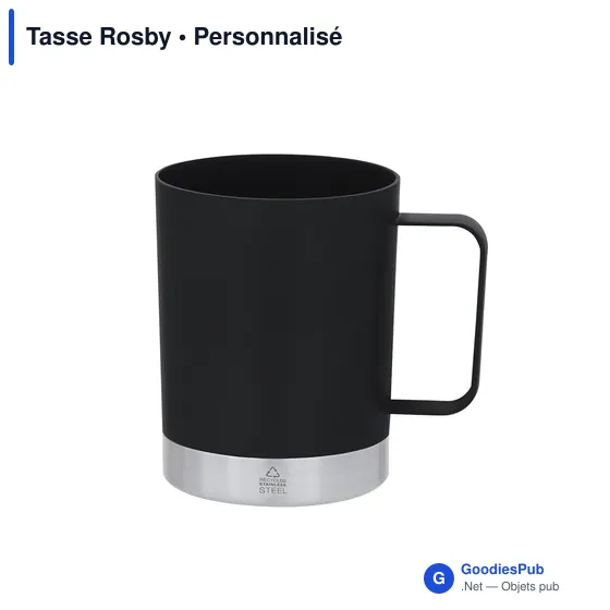 Tasse personnalisable en PP recyclé avec logo - Tasse Rosby - Image 4