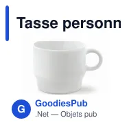 Tasse personnalisable en porcelaine 180 ml avec logo - Satellite - Miniature 2