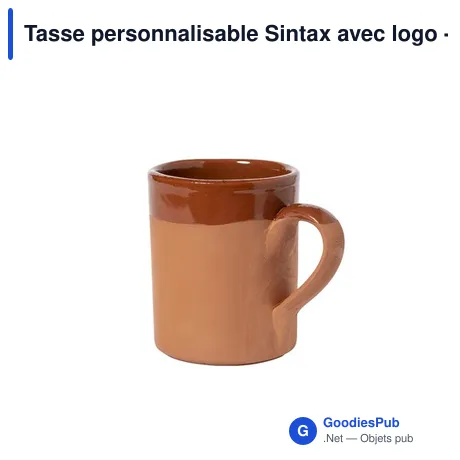Tasse personnalisable Sintax avec logo - 330 ml en argile