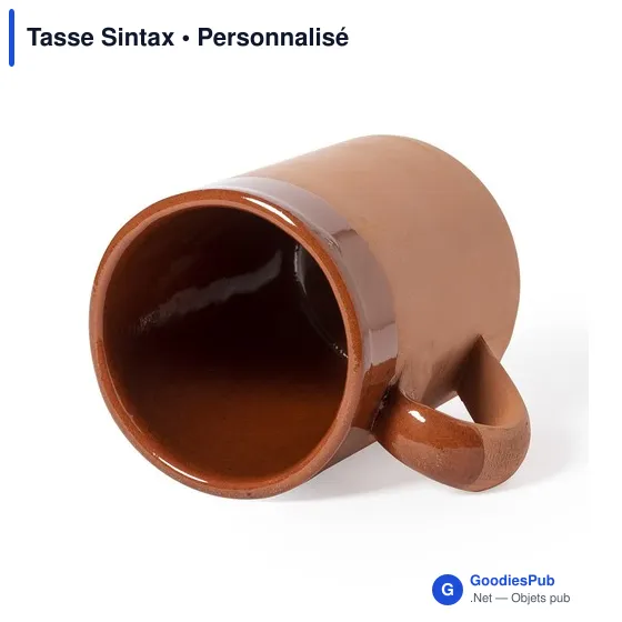 Tasse personnalisable Sintax avec logo - 330 ml en argile - Image 2