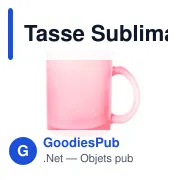 Tasse Sublimation Cervan - Miniature 1