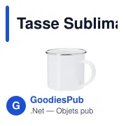 Tasse métallique personnalisable Deriox avec logo - 200 ml - Miniature 1