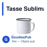 Tasse Sublimation Kantol - Miniature 1