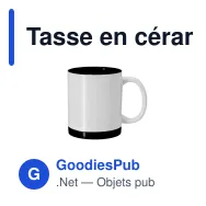 Tasse en céramique personnalisable Rayar avec logo - Miniature 1