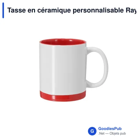 Tasse en céramique personnalisable Rayar avec logo