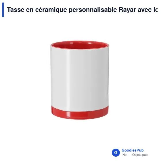 Tasse en céramique personnalisable Rayar avec logo - Image 11