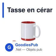 Tasse en céramique personnalisable Rayar avec logo - Miniature 9