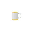 Variante jaune - Tasse en céramique personnalisable Rayar avec logo