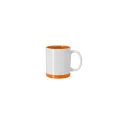 Variante orange - Tasse en céramique personnalisable Rayar avec logo