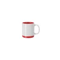 Variante rouge - Tasse en céramique personnalisable Rayar avec logo