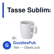 Tasse Sublimation Rolyan - Miniature 1
