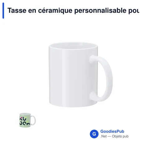 Tasse en céramique personnalisable pour impression de logo - Werdan