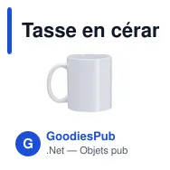 Tasse en céramique personnalisable pour impression de logo - Werdan - Miniature 2