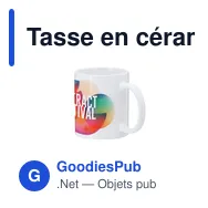 Tasse en céramique personnalisable pour impression de logo - Werdan - Miniature 3