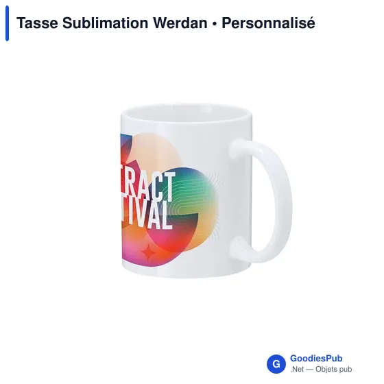 Tasse en céramique personnalisable pour impression de logo - Werdan - Image 3