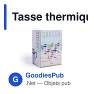Tasse thermique personnalisable Carson avec logo - Miniature 4