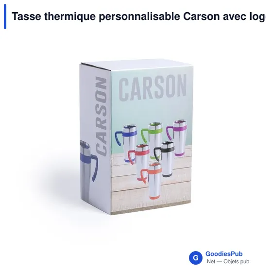Tasse thermique personnalisable Carson avec logo - Image 8