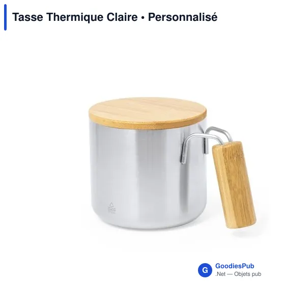 Tasse Thermique Claire - Image 2