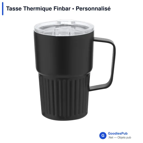 Tasse thermique personnalisable Finbar avec logo - 400 ml - Image 1