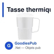 Tasse thermique personnalisable Finbar avec logo - 400 ml - Miniature 5