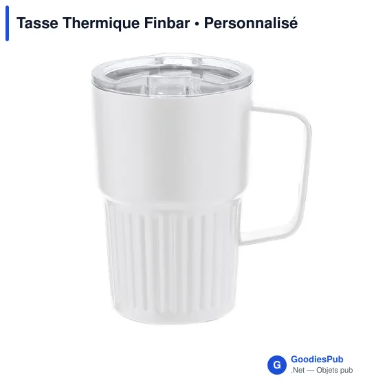 Tasse thermique personnalisable Finbar avec logo - 400 ml - Image 5