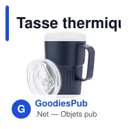 Tasse thermique personnalisable Finbar avec logo - 400 ml - Miniature 8