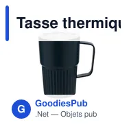 Tasse thermique personnalisable Finbar avec logo - 400 ml - Miniature 9