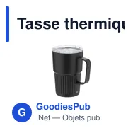 Tasse thermique personnalisable Finbar avec logo - 400 ml - Miniature 10