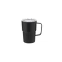 Variante noir - Tasse thermique personnalisable Finbar avec logo - 400 ml