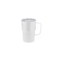 Variante blanc - Tasse thermique personnalisable Finbar avec logo - 400 ml