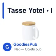Tasse personnalisable Yotel avec logo - Mug éco-friendly - Miniature 1