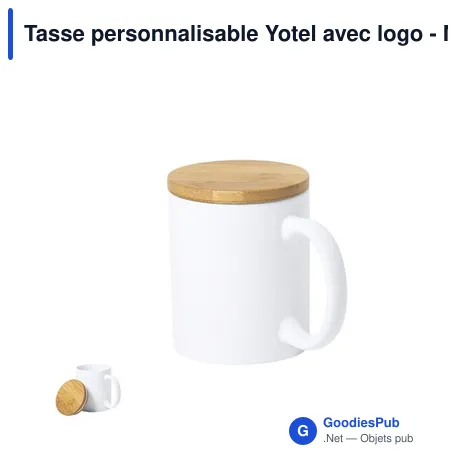 Tasse personnalisable Yotel avec logo - Mug éco-friendly