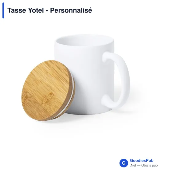 Tasse personnalisable Yotel avec logo - Mug éco-friendly - Image 3