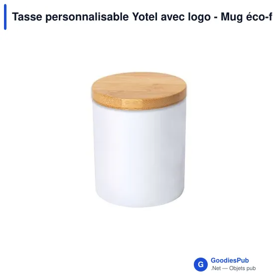 Tasse personnalisable Yotel avec logo - Mug éco-friendly - Image 4