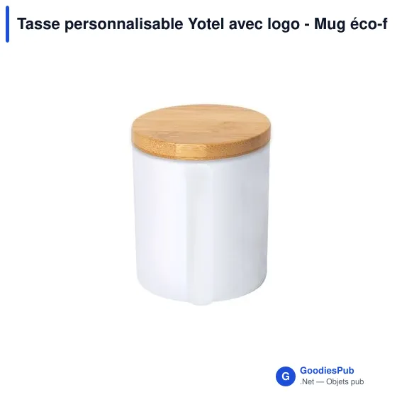 Tasse personnalisable Yotel avec logo - Mug éco-friendly - Image 6