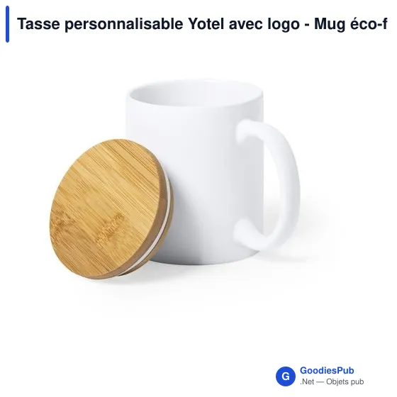 Tasse personnalisable Yotel avec logo - Mug éco-friendly - Image 7