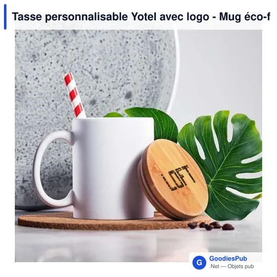 Tasse personnalisable Yotel avec logo - Mug éco-friendly - Image 8