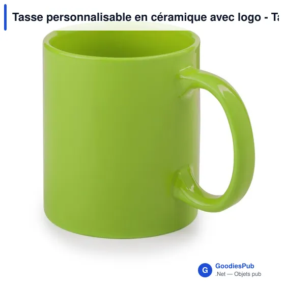 Tasse personnalisable en céramique avec logo - Tasse Zifor - Image 1
