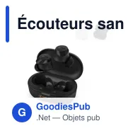 Écouteurs sans fil personnalisables Philips TWS intra-auriculaires avec logo - TAT1209 - Miniature 1