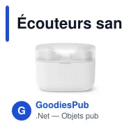 Écouteurs sans fil personnalisables Philips intra-auriculaires avec logo - TAT2000 - Miniature 2