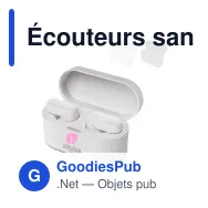 Écouteurs sans fil personnalisables Philips antibruit avec logo - TAT3509 - Miniature 1
