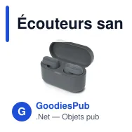 Écouteurs sans fil personnalisables Philips antibruit avec logo - TAT3509 - Miniature 2