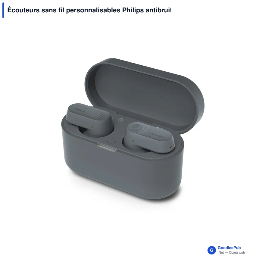 Écouteurs sans fil personnalisables Philips antibruit avec logo - TAT3509 - Image 2
