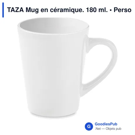TAZA Mug en céramique. 180 ml.