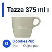Mug personnalisable Tazza 375 ml avec logo - Céramique - Miniature 4