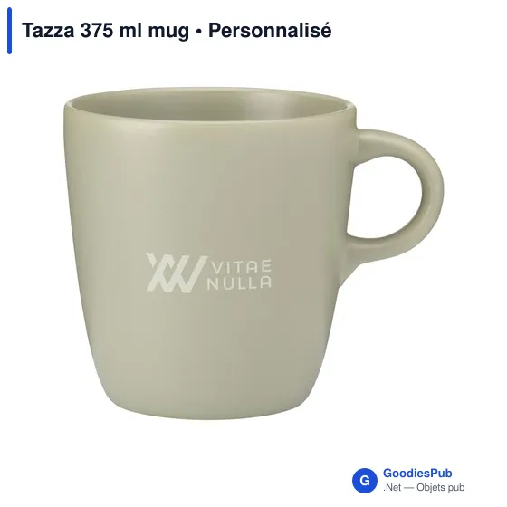 Mug personnalisable Tazza 375 ml avec logo - Céramique - Image 4