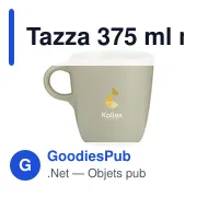 Mug personnalisable Tazza 375 ml avec logo - Céramique - Miniature 5