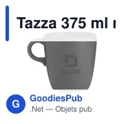 Mug personnalisable Tazza 375 ml avec logo - Céramique - Miniature 6
